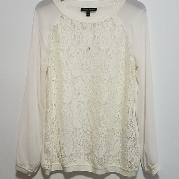 NWT Banana  Republic  lace sweater , XS - Picture 1 of 8